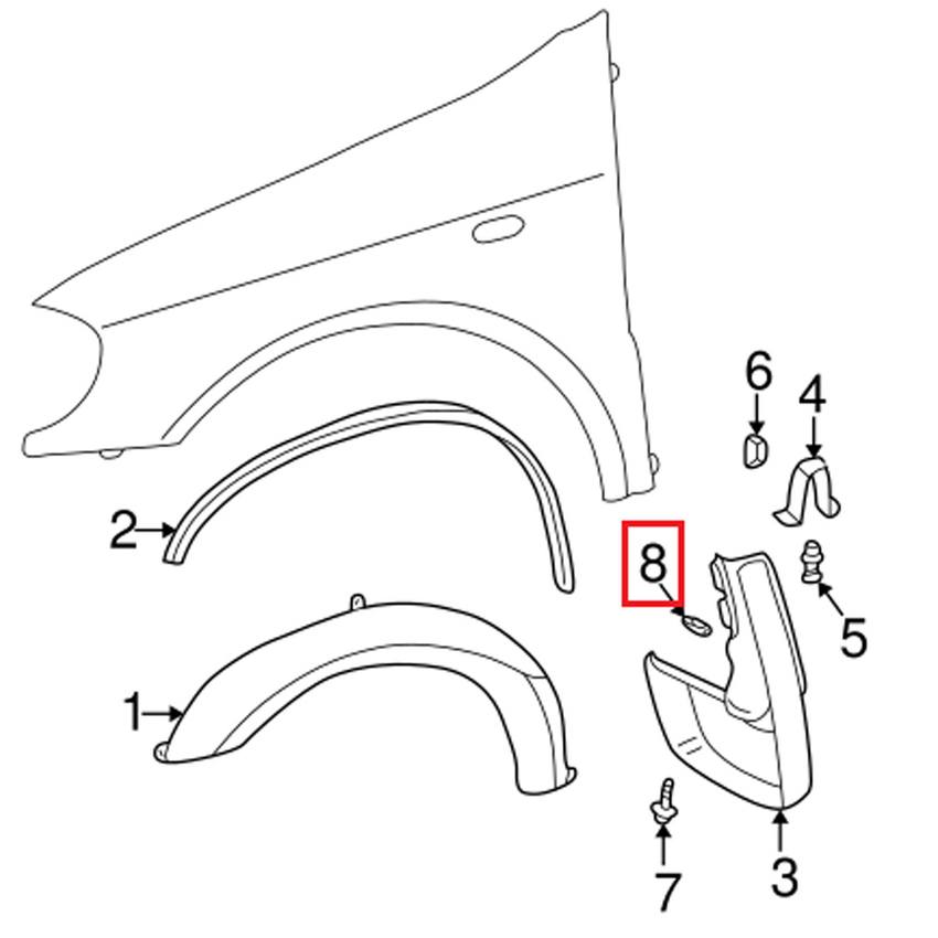 Mercedes Body Nut 0049944545